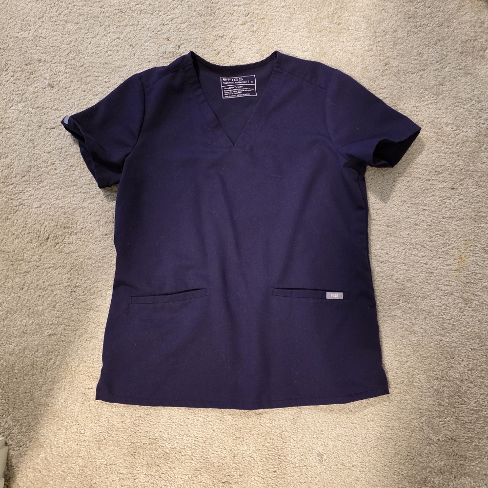 Grape FIGS Scrub Top